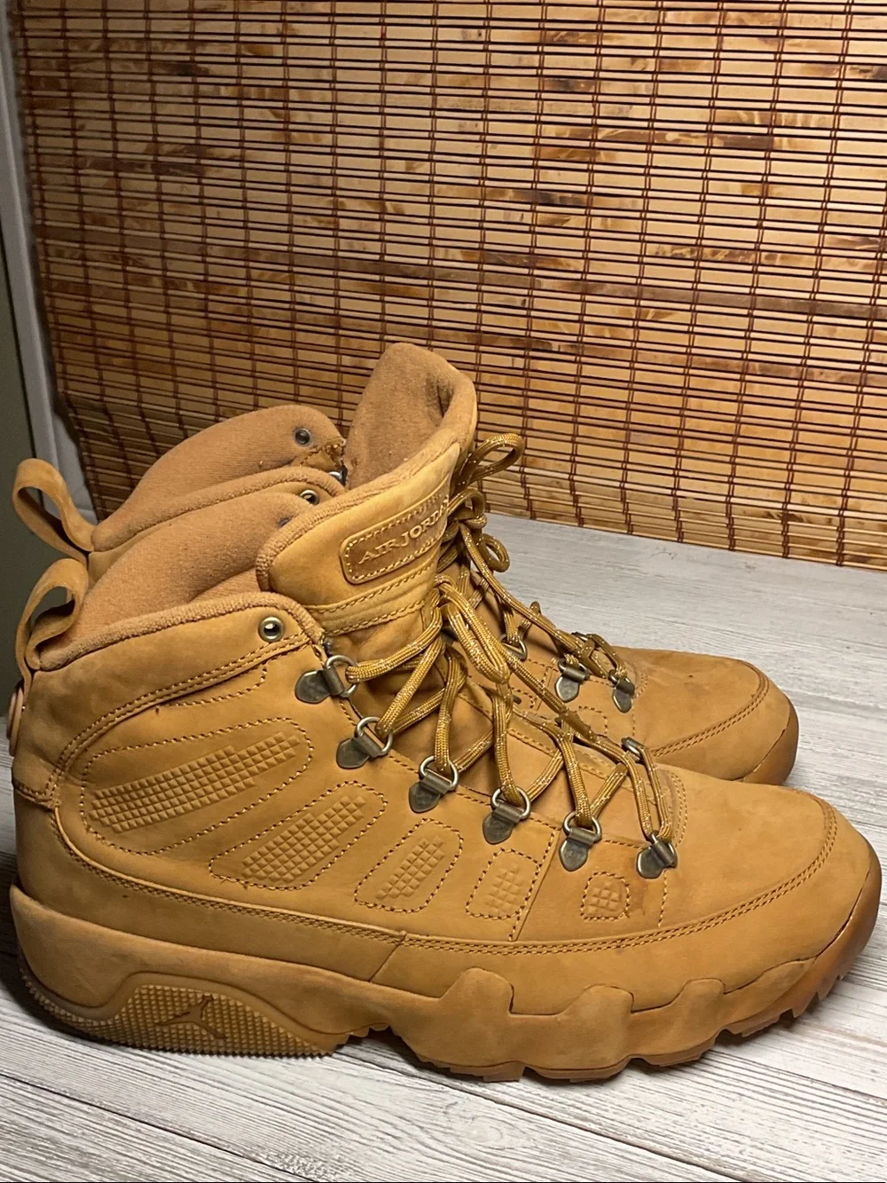Size 10 - Nike Air Jordan 9 Retro Boot NRG Wheat Baroque Brown AR4491-700 Men's